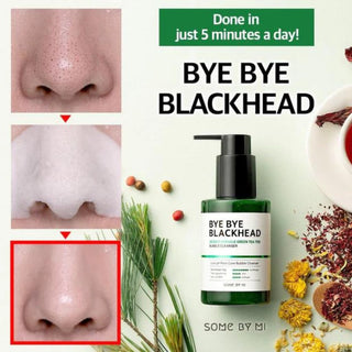 Some By Mi Bye Bye Blackhead 30 Days Miracle Green Tea Tox Bubble Cleanser 120ml