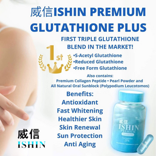 Ishin Premium Glutathione Food Supplement 400mg (60 capsules)