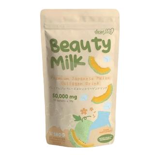 Dear Face Beauty Milk Premium Japanese Melon Collagen Drink (10x18g) in United Arab Emirates - bluelily.me