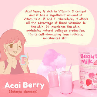 Dear Face Beauty Milk| Premium Japanese Strawberry Glutathione Drink (Ichigo) - bluelily.me