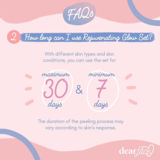 Dear Face Glow Rejuvenating Set [Revitalizing Soap, Exfoliating Toner, Anti-aging Night Cream, UV-protecting Sunblock]| Anti-acne, Brightening, Anti-aging, Smoothening - bluelily.me