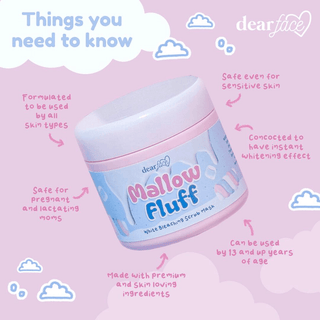 Dear Face Mallow Fluff White Bleaching Scrub Mask in the United Arab Emirates- bluelily.me